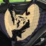 8-Bit Pixel Halloween Bat Print Pet Car Back Seat Cover