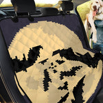 8-Bit Pixel Halloween Bat Print Pet Car Back Seat Cover