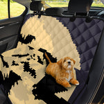 8-Bit Pixel Halloween Bat Print Pet Car Back Seat Cover
