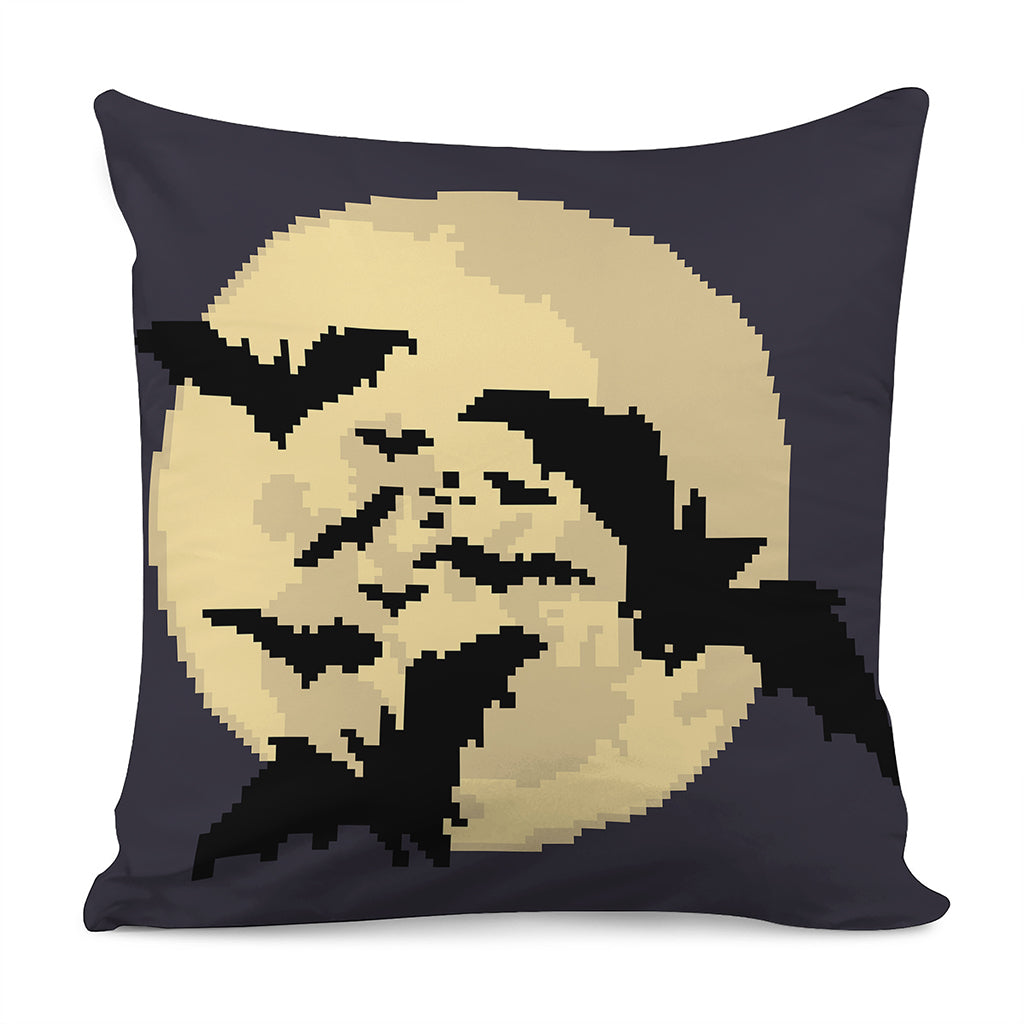 8-Bit Pixel Halloween Bat Print Pillow Cover
