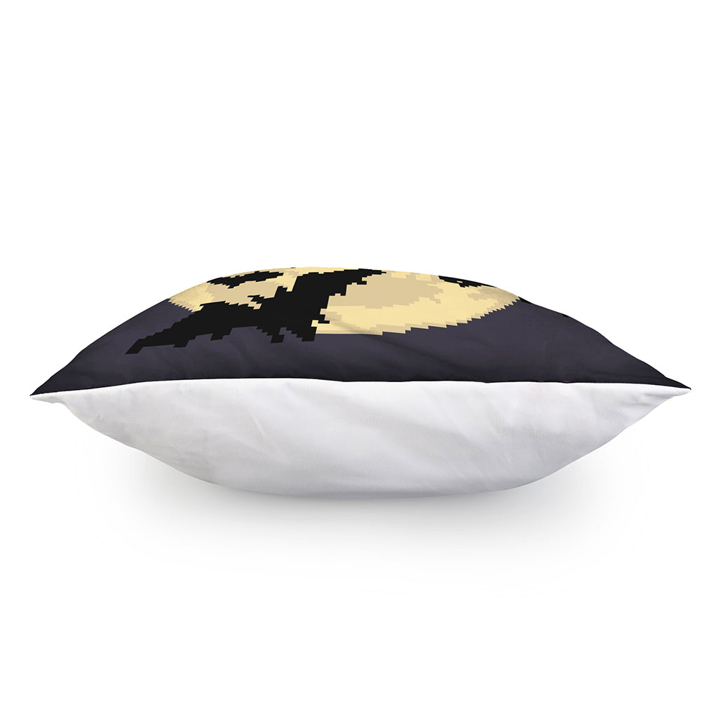 8-Bit Pixel Halloween Bat Print Pillow Cover