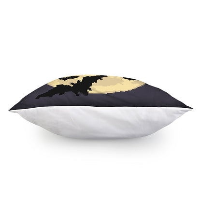 8-Bit Pixel Halloween Bat Print Pillow Cover