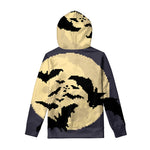 8-Bit Pixel Halloween Bat Print Pullover Hoodie