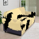 8-Bit Pixel Halloween Bat Print Sofa Cover