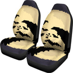 8-Bit Pixel Halloween Bat Print Universal Fit Car Seat Covers
