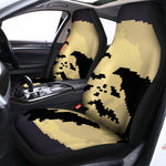 8-Bit Pixel Halloween Bat Print Universal Fit Car Seat Covers