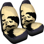 8-Bit Pixel Halloween Bat Print Universal Fit Car Seat Covers