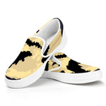 8-Bit Pixel Halloween Bat Print White Slip On Shoes