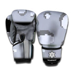 8-Bit Pixel Moon Print Boxing Gloves