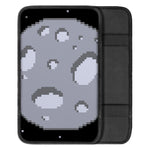 8-Bit Pixel Moon Print Car Center Console Cover