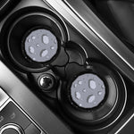 8-Bit Pixel Moon Print Car Coasters