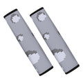 8-Bit Pixel Moon Print Car Seat Belt Covers