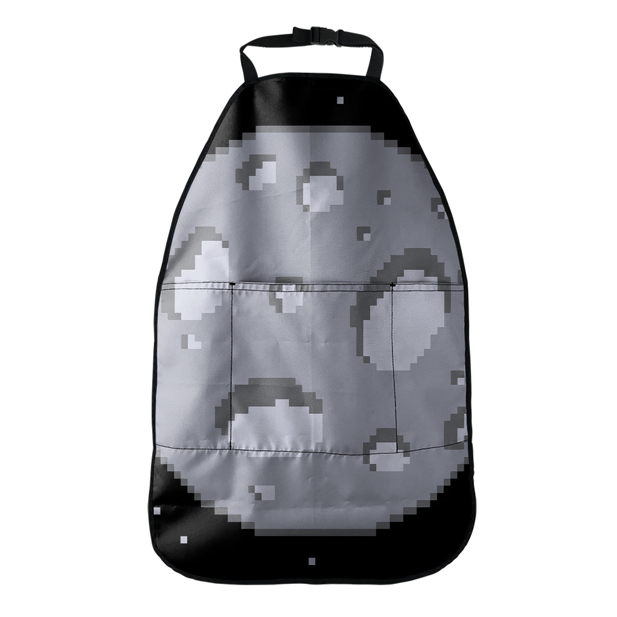 8-Bit Pixel Moon Print Car Seat Organizers