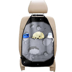 8-Bit Pixel Moon Print Car Seat Organizers