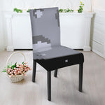 8-Bit Pixel Moon Print Dining Chair Slipcover