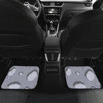 8-Bit Pixel Moon Print Front and Back Car Floor Mats