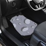 8-Bit Pixel Moon Print Front and Back Car Floor Mats