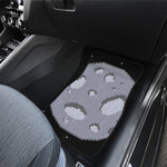 8-Bit Pixel Moon Print Front and Back Car Floor Mats