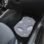 8-Bit Pixel Moon Print Front Car Floor Mats