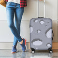 8-Bit Pixel Moon Print Luggage Cover