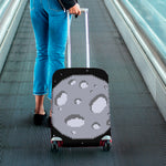 8-Bit Pixel Moon Print Luggage Cover
