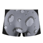 8-Bit Pixel Moon Print Men's Boxer Briefs