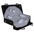 8-Bit Pixel Moon Print Pet Car Back Seat Cover