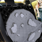 8-Bit Pixel Moon Print Pet Car Back Seat Cover