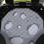 8-Bit Pixel Moon Print Pet Car Back Seat Cover
