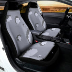 8-Bit Pixel Moon Print Universal Fit Car Seat Covers