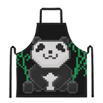 8-Bit Pixel Panda Print Apron