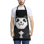 8-Bit Pixel Panda Print Apron