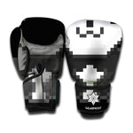 8-Bit Pixel Panda Print Boxing Gloves