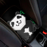 8-Bit Pixel Panda Print Car Center Console Cover