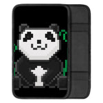 8-Bit Pixel Panda Print Car Center Console Cover