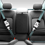8-Bit Pixel Panda Print Car Seat Belt Covers