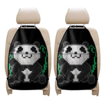 8-Bit Pixel Panda Print Car Seat Organizers