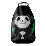 8-Bit Pixel Panda Print Car Seat Organizers