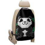 8-Bit Pixel Panda Print Car Seat Organizers