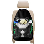 8-Bit Pixel Panda Print Car Seat Organizers