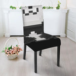 8-Bit Pixel Panda Print Dining Chair Slipcover