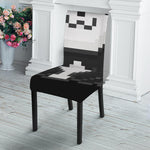 8-Bit Pixel Panda Print Dining Chair Slipcover