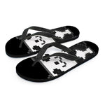 8-Bit Pixel Panda Print Flip Flops