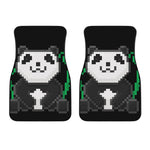 8-Bit Pixel Panda Print Front Car Floor Mats