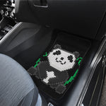 8-Bit Pixel Panda Print Front Car Floor Mats