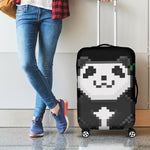 8-Bit Pixel Panda Print Luggage Cover