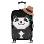 8-Bit Pixel Panda Print Luggage Cover
