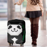 8-Bit Pixel Panda Print Luggage Cover