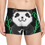 8-Bit Pixel Panda Print Men's Boxer Briefs