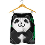 8-Bit Pixel Panda Print Men's Shorts
